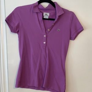 Lacoste light purple polo